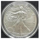 2018 UNC SILVER EAGLE W/BOX AND COA