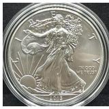2013 UNC SILVER EAGLE W/BOX AND COA
