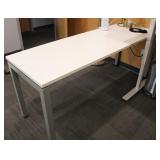 IKEA White Office Desk w/ Decor & Supplies