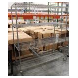 ULINE 4 Tier Wire Shelving Unit