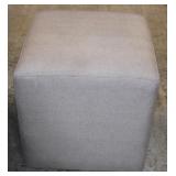 Accent Grey Square Fabric Pouf