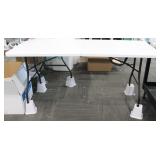(3) 6ft Plastic Cosco Folding Tables