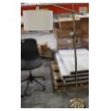Brass Swing Arm Style Floor Lamp