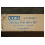 ULINE H-1207 Chrome Wire Shelf
