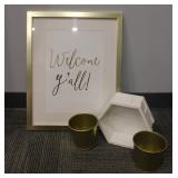 White & Gold Decor