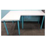 (2) IKEA White Top Linnmon Tables