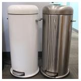 (2) Simplehuman Retro Pedal Bins