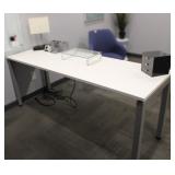 IKEA Office Desk w/ Supplies & Decor