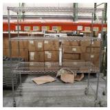 ULINE 4 Tier Wire Storage Shelf Unit
