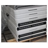 (8) 8ft White Folding Plastic Tables