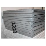 (7) 8ft Grey Folding Plastic Tables