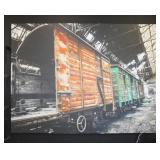 Abandoned Train Canvas Wall Art Print