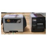 (2) Broken For Parts Zebra ZT410 Label Printers