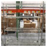 ULINE 4 Tier Wire Stoage Shelf Unit