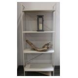 White Metal Framed Book Shelf