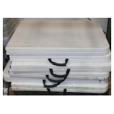 (6) 6ft Cosco Plastic Folding Tables