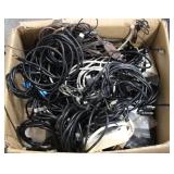 Box of Misc. Power Adapters & Other Cords