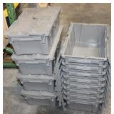 (12) Arko-Mils Attached Lid Containers