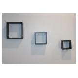 3pc. Square Wall Shelves