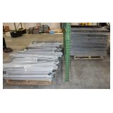 3 Pallets Full of Metal Industrial Shelving
