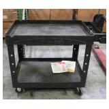 Heavy Duty Black Plastic Utility Cart