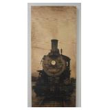 Steam Train Wooden Print
