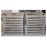 White Washed Weathered Style Decorative Crates