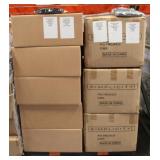 16 Boxes of Black & 7 of Gray AOC Beanies