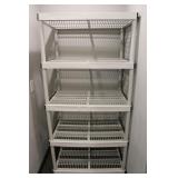 HDX 5 Tier Plastic Garage Storage Shelving Unit
