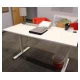 IKEA Trotten Sit/ Stand Adjustible Desk w/ Decor