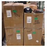 6 Boxes of AOC Beanies & 4 Boxes of Caps