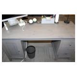 IKEA Hemnes Grey Stained Wood Desk