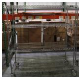 ULINE 4 Tier Wire Storage Shelving Unit