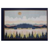 Signford Abstract Landscape Framed Canvas Print