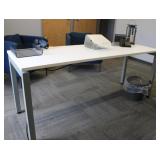 IKEA White Office Desk w/ Decor & Supplies
