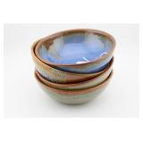 (4) DOUGLAS FERGUSON SIGNED BOWLS