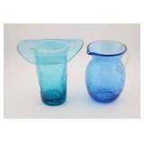 2 PCS CRACKLE GLASS