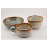 (3) FERGUSON SIGNED PIGEON FORGE POTTERY PCS