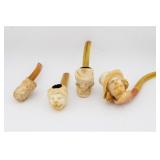 (4) MEERSCHAUM PIPES