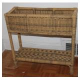RESIN WICKER PLANTER