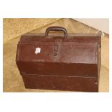 METAL TOOLBOX WITH HAND TOOLS & MORE