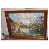 HELEN RUTH HUBER OIL ON BOARD