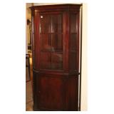 MAHOGANY CORNER CABINET