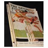(11) 1930'S SATURDAY EVENING POST MAGAZINES