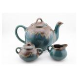 3-PC PIGEON FORGE POTTERY TEASET