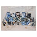 COLLECTION OF 16 ROYAL COPENHAGEN CUPS