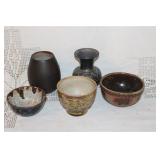 5 POTTERY PCS