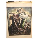 TOTE OF PRINTS AND ETCHINGS