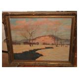 LANDSCAPE OIL ON CANVAS SIGNED R. MONROE