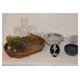 COVERED BOX, CANDLEHOLDER ETC